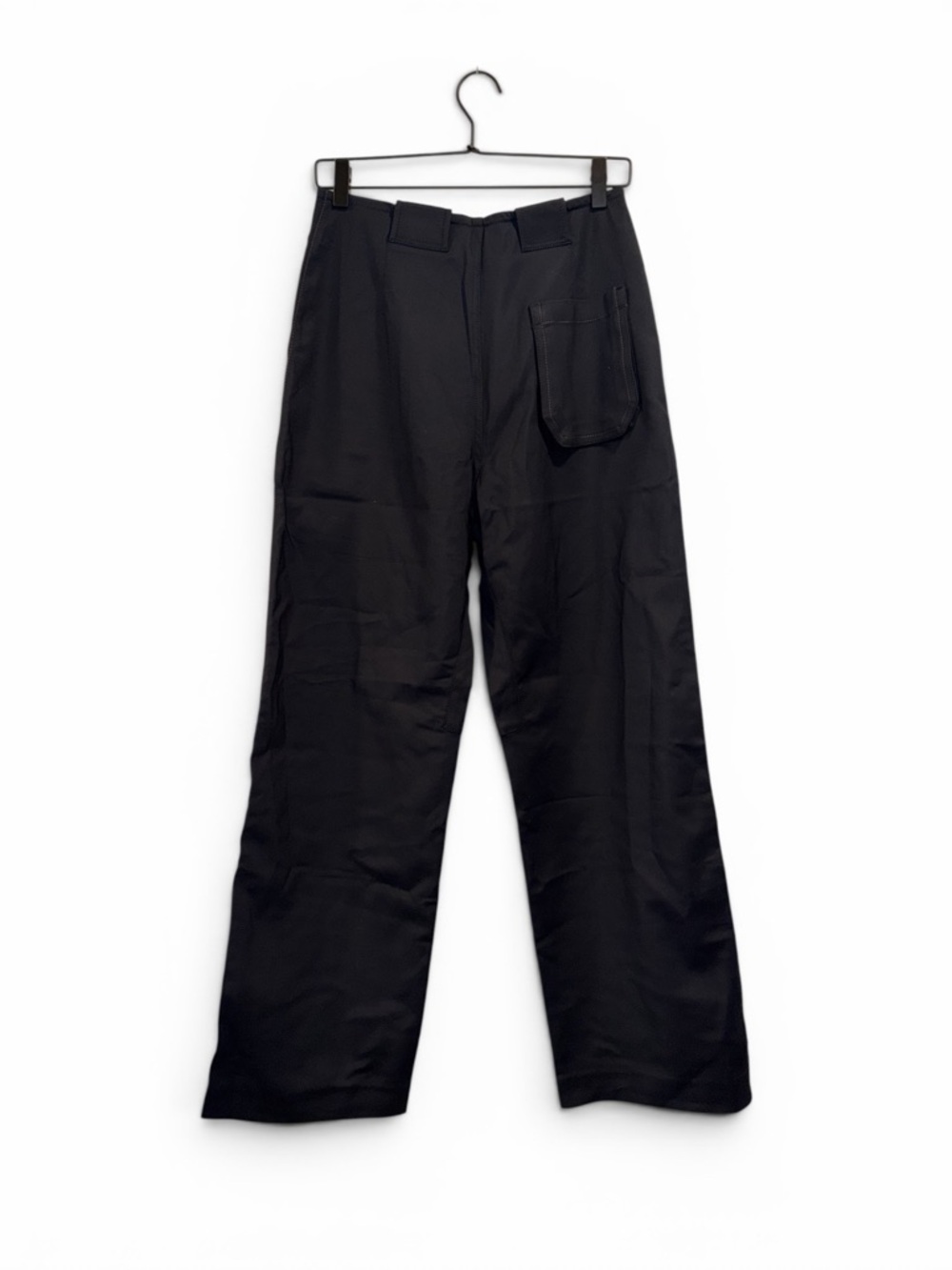 Wales Bonner Black Cargo Trousers Wide Leg 10–12 Pants Slacks Work Casual NWT 🟡 - Picture 9 of 14
